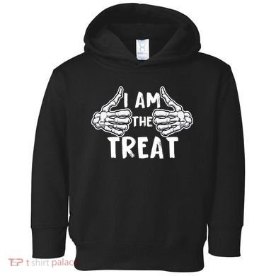 I Am The Treat Funny Halloween Toddler Hoodie