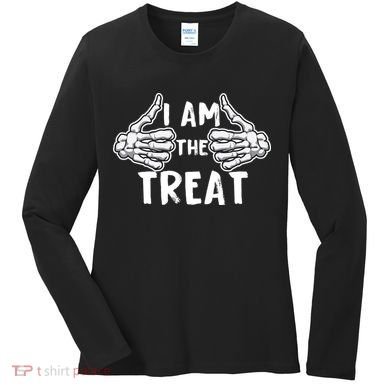 I Am The Treat Funny Halloween Women's Long Sleeve Shirt