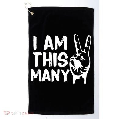I AM This Many 2 Years Old Golf Towel