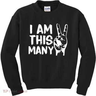 I AM This Many 2 Years Old Kids Sweatshirt