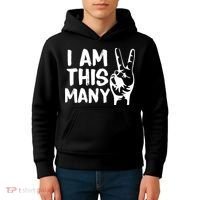 I AM This Many 2 Years Old Kids Hoodie thumb 4