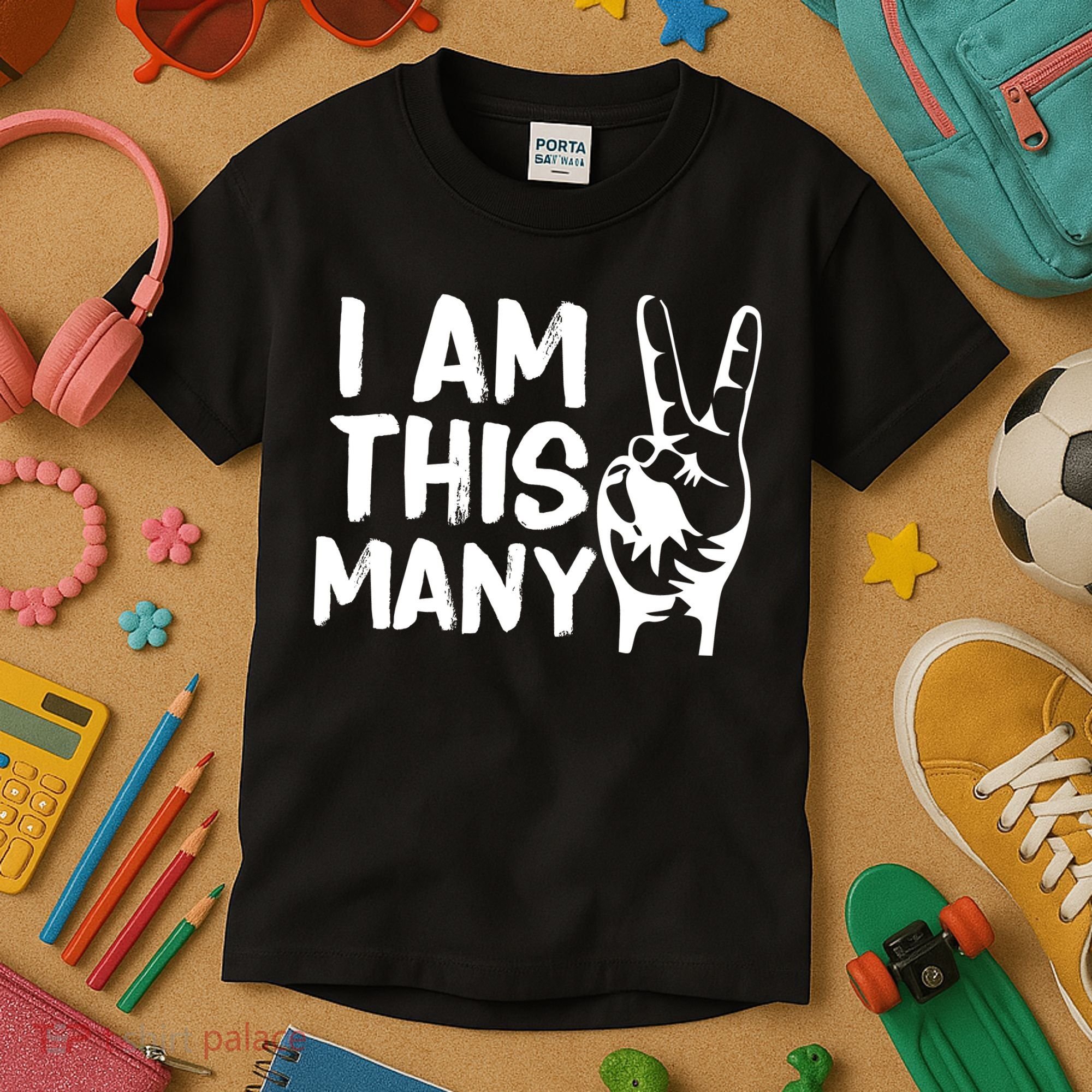I AM This Many 2 Years Old Kids T-Shirt