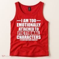 I Am Too Emotionally Attached to Fictional Characters Tank Top thumb 2