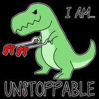 I Am Unstoppable Dinosaur Backpack thumb 2