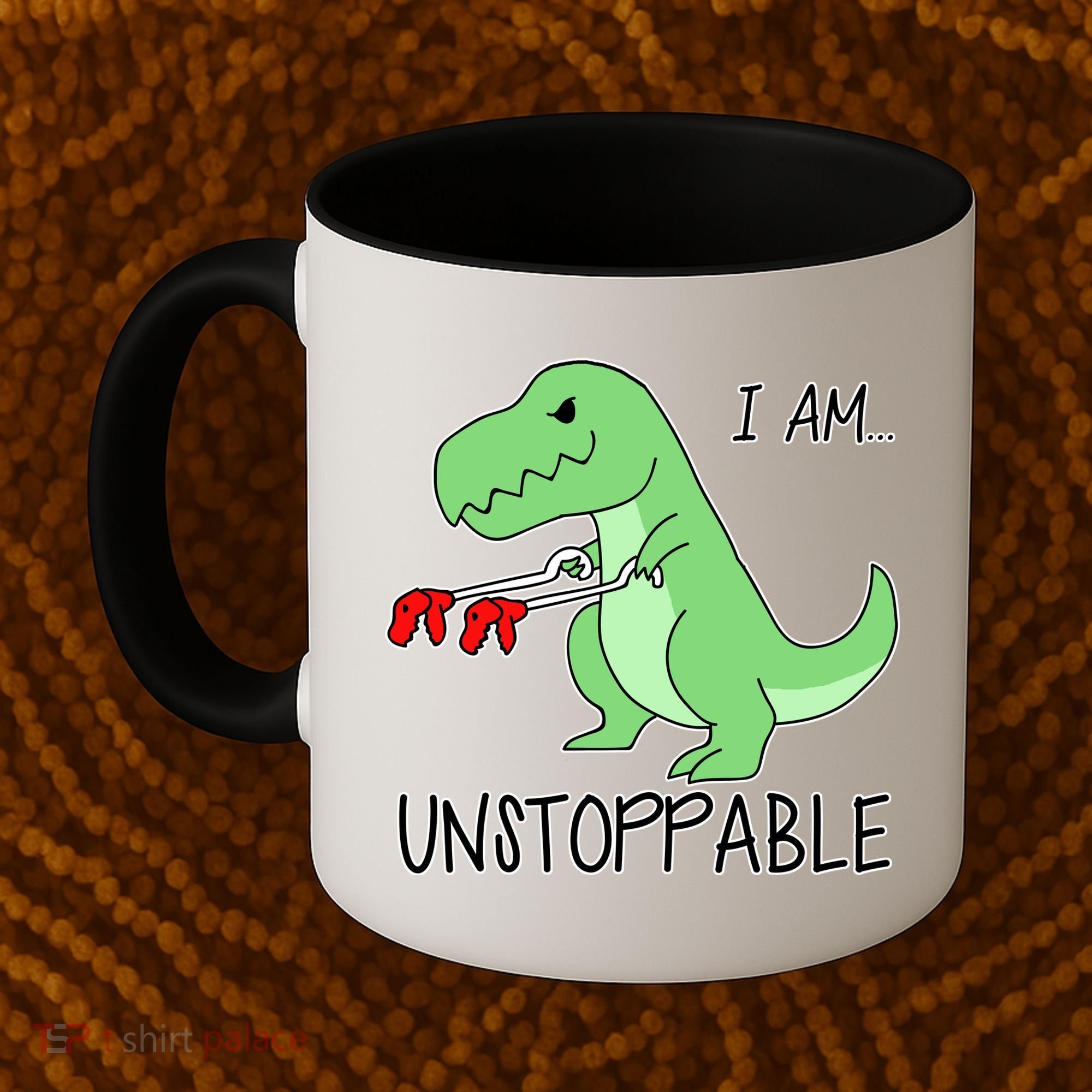 I Am Unstoppable Dinosaur Coffee Mug
