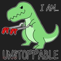 I Am Unstoppable Dinosaur Beanie thumb 2