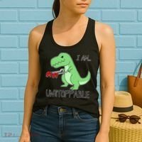 I Am Unstoppable Dinosaur Women's Tank Top thumb 2