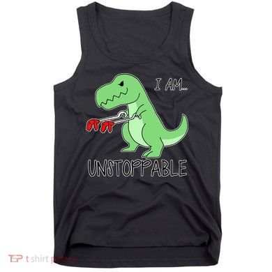 I Am Unstoppable Dinosaur Tank Top