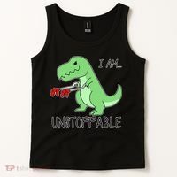 I Am Unstoppable Dinosaur Tank Top thumb 2