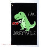 I Am Unstoppable Dinosaur Golf Towel thumb 0