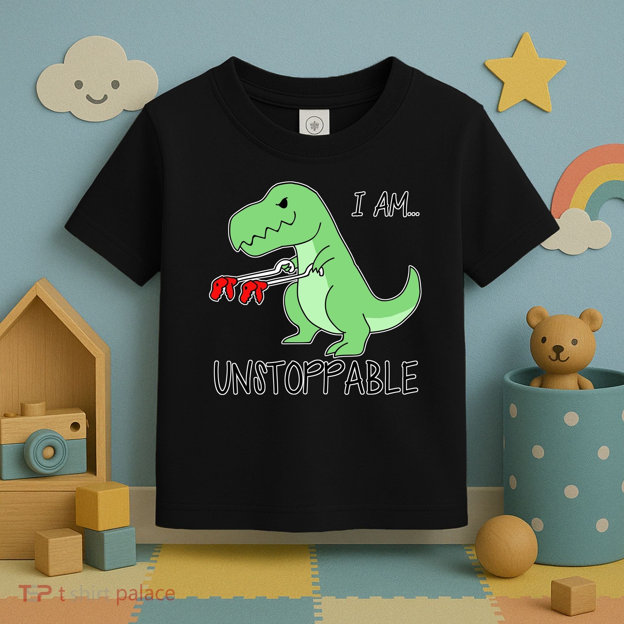 I Am Unstoppable Dinosaur Toddler T-Shirt