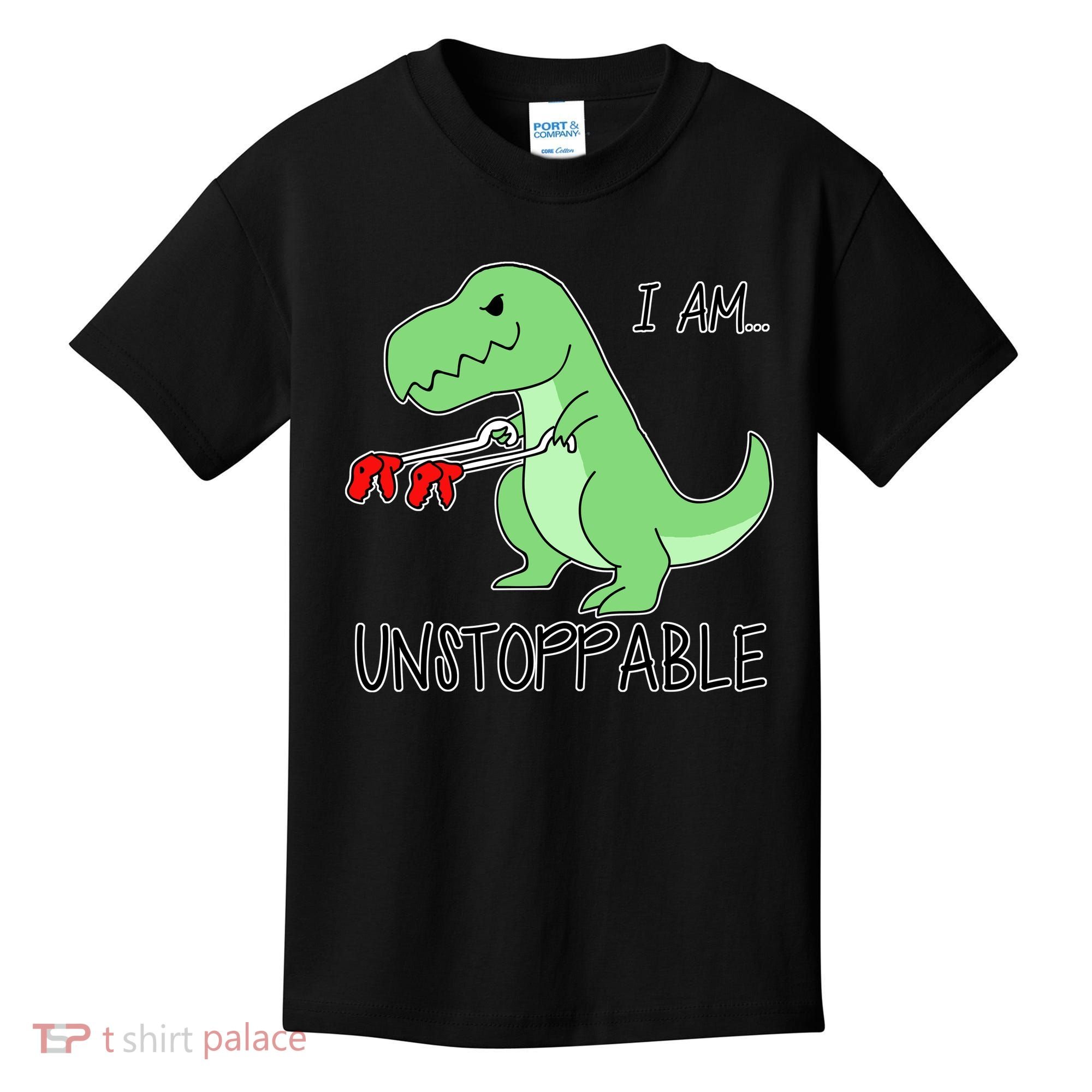 I Am Unstoppable Dinosaur Kids T-Shirt