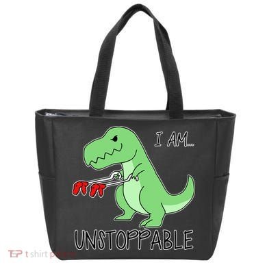 I Am Unstoppable Dinosaur Tote Bag