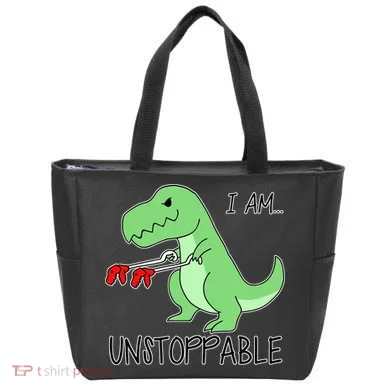 I Am Unstoppable Dinosaur Tote Bag