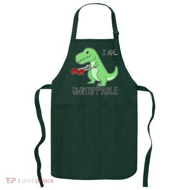 I Am Unstoppable Dinosaur Apron