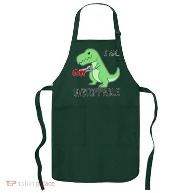 I Am Unstoppable Dinosaur Apron