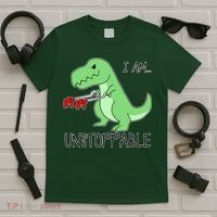 I Am Unstoppable Dinosaur T-Shirt thumb 5