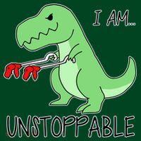 I Am Unstoppable Dinosaur Pajama Set thumb 2