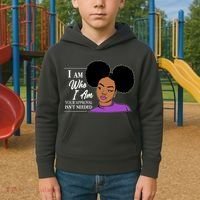 I Am Who I Am Your Approval Isn't Needed Kids Hoodie thumb 2