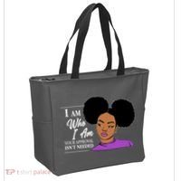I Am Who I Am Your Approval Isn't Needed Tote Bag thumb 2