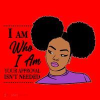 I Am Who I Am Your Approval Isn't Needed Santa Hat thumb 1