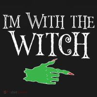 I Am With The Witch  USA-Made Doggie Bandana thumb 2