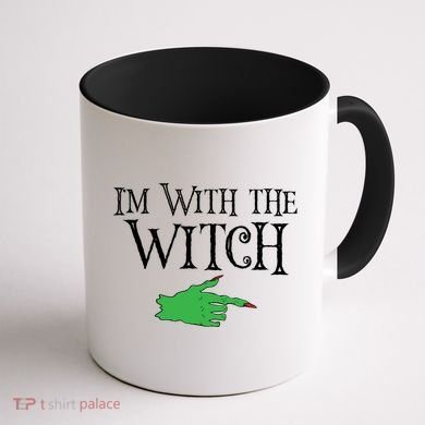 I Am With The Witch  Coffee Mug back