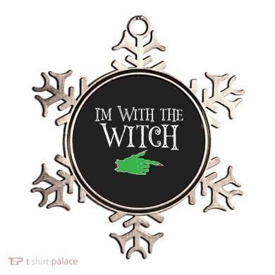 I Am With The Witch  Ornament