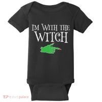I Am With The Witch  Baby Bodysuit thumb 0