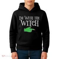I Am With The Witch  Kids Hoodie thumb 4