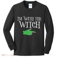 I Am With The Witch  Kids Long Sleeve Shirt thumb 0