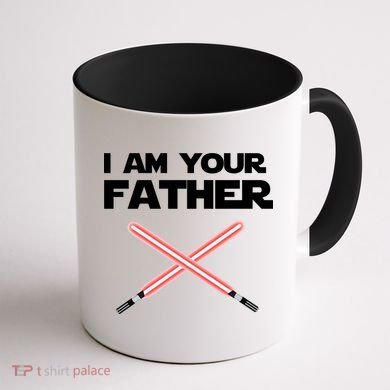 I Am Your Father Dad Lightsaber Coffee Mug back