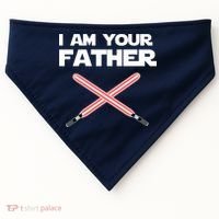 I Am Your Father Dad Lightsaber USA-Made Doggie Bandana thumb 0