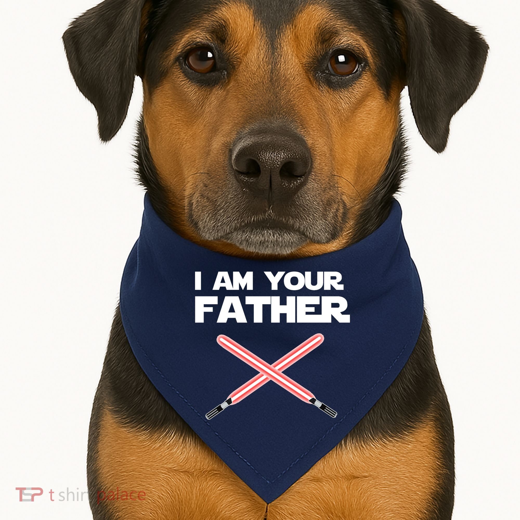 I Am Your Father Dad Lightsaber USA-Made Doggie Bandana