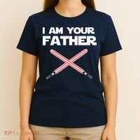 I Am Your Father Dad Lightsaber T-Shirt thumb 4
