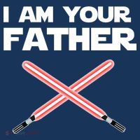 I Am Your Father Dad Lightsaber T-Shirt thumb 7