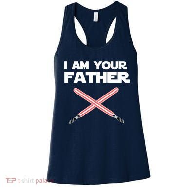 I Am Your Father Dad Lightsaber Women's Tank Top