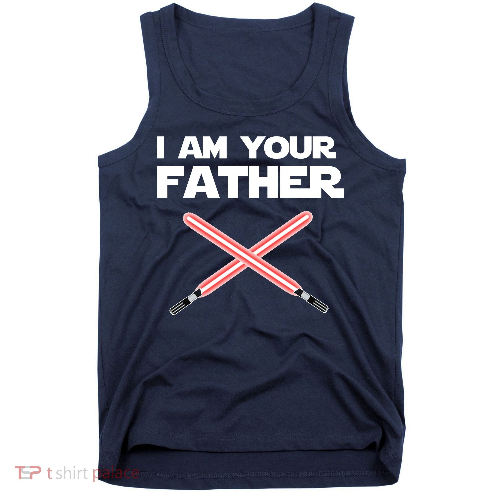 I Am Your Father Dad Lightsaber Tank Top