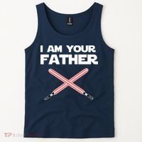 I Am Your Father Dad Lightsaber Tank Top thumb 2