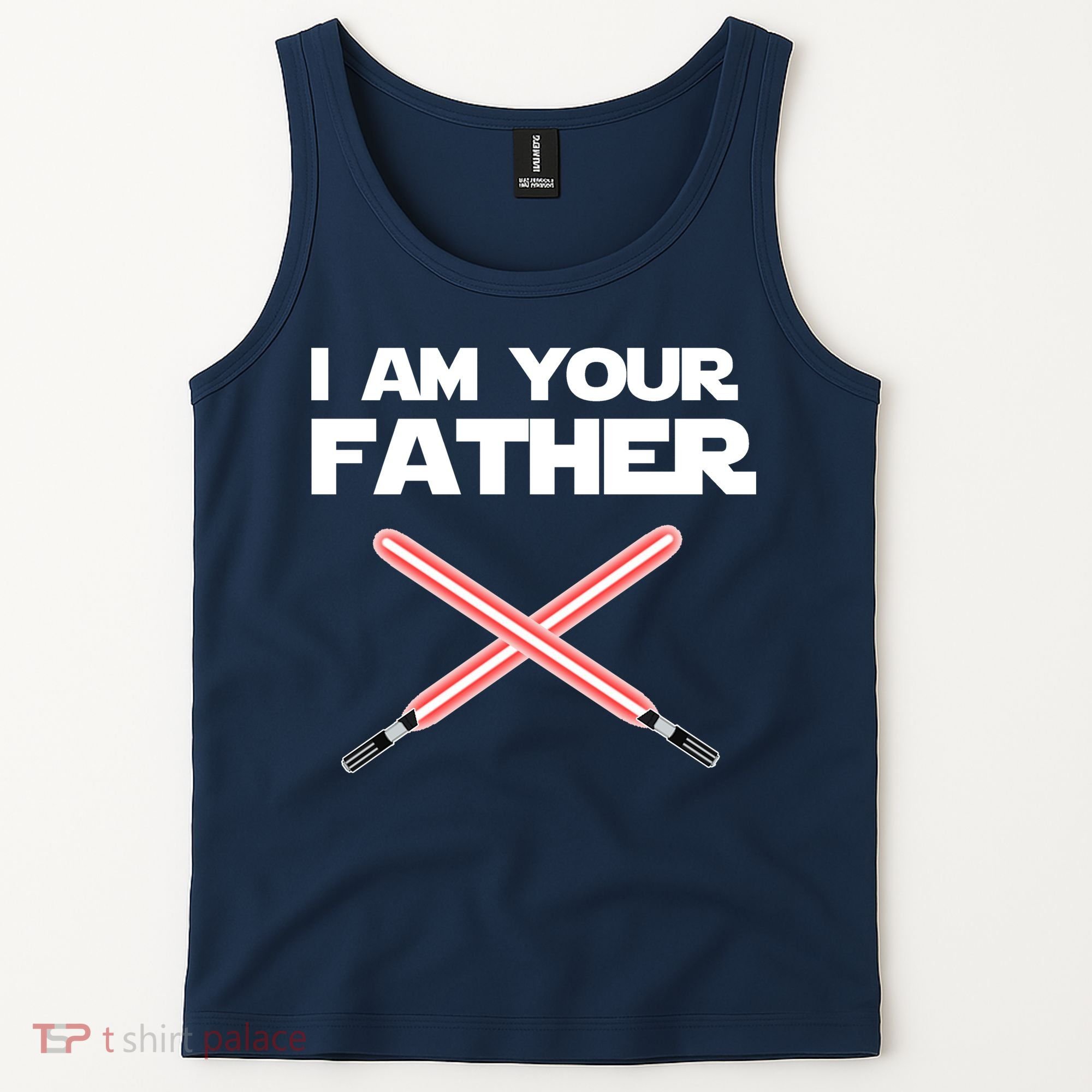I Am Your Father Dad Lightsaber Tank Top