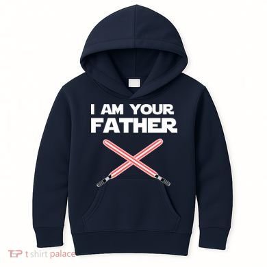 I Am Your Father Dad Lightsaber Kids Hoodie