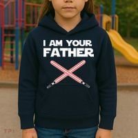 I Am Your Father Dad Lightsaber Kids Hoodie thumb 3