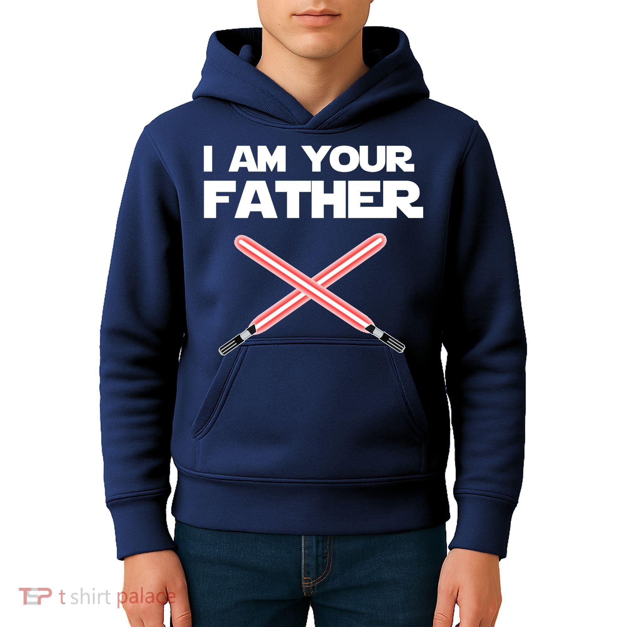 I Am Your Father Dad Lightsaber Kids Hoodie
