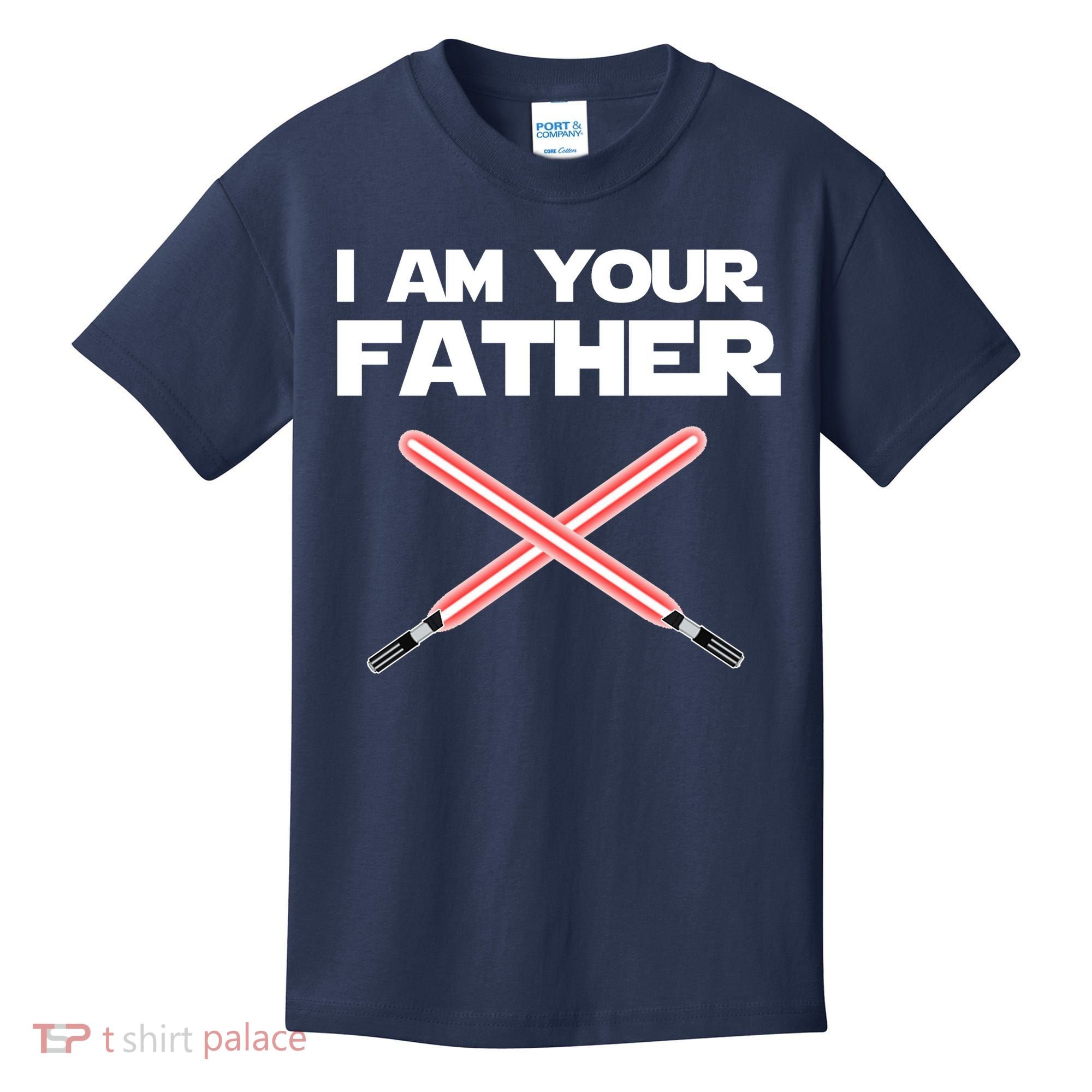 I Am Your Father Dad Lightsaber Kids T-Shirt