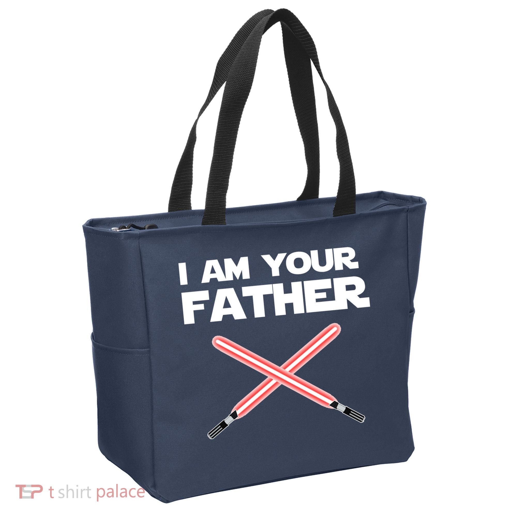 I Am Your Father Dad Lightsaber Tote Bag