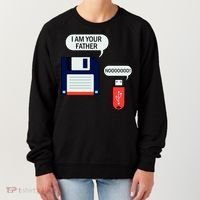 I Am Your Father Retro Floppy Disk USB Women's Sweatshirt thumb 0