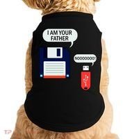 I Am Your Father Retro Floppy Disk USB Doggie Tank thumb 0