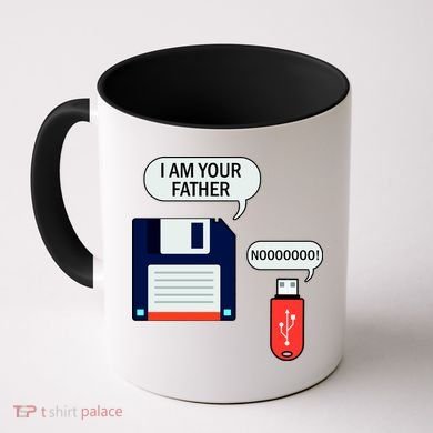 I Am Your Father Retro Floppy Disk USB Coffee Mug