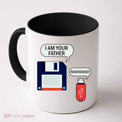 I Am Your Father Retro Floppy Disk USB Coffee Mug