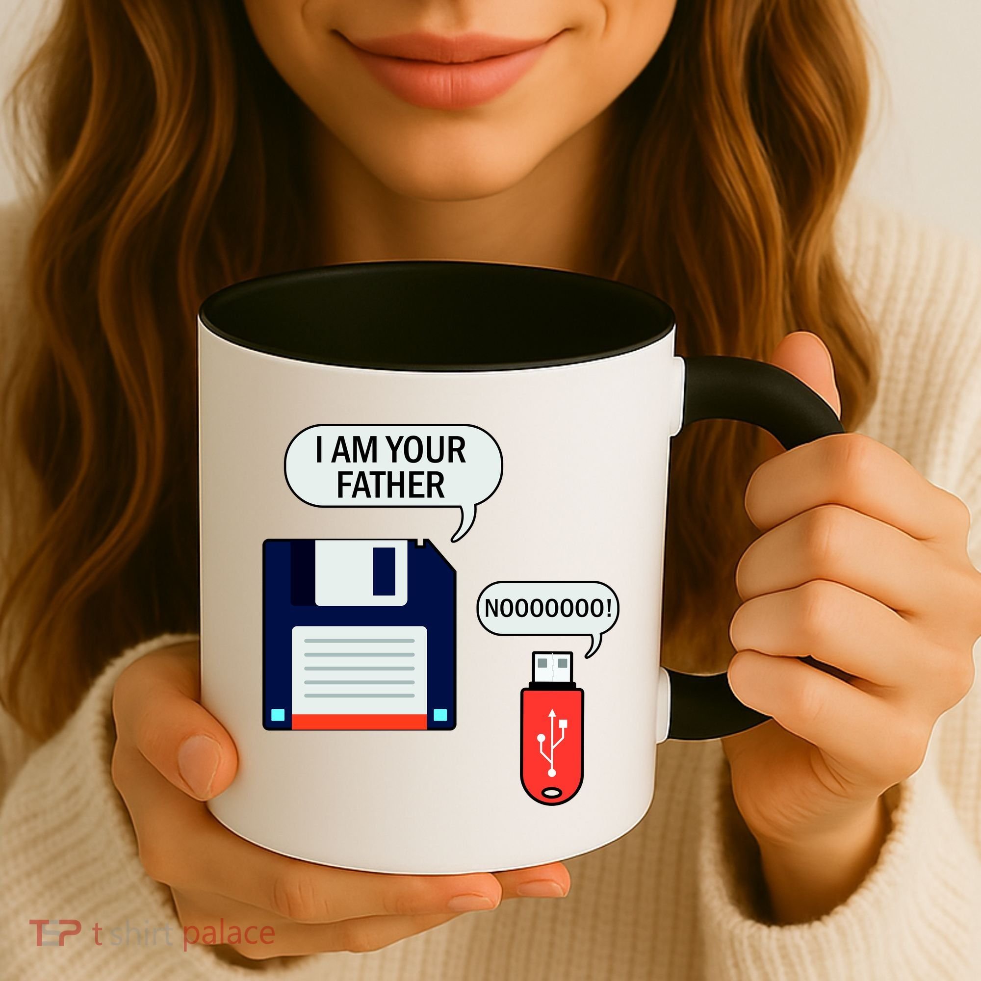 I Am Your Father Retro Floppy Disk USB Coffee Mug